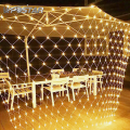 3x2m Christmas Lamp LED Net Mesh Curtain Lights Wedding Party Decoration Outdoor Waterproof Lamp Curtain Lights. 