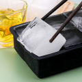 4/6/8/Grid Big Ice Tray Mold Box Large Food Grade Silicone Ice Cube Square Tray Mold Pub Wine Ice Blocks Maker Model. 