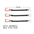 Goture 3pcs Fishing Lanyard 12cm/15cm/18cm Boating Fishing Rope Retractable Coiled Tether with Carabiner for Pliers Lip Grips. 
