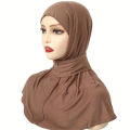 Modal Bonnet Hijab Sport Scarf for Woman Elastic Adjustable with Tie-Back for Stylish All-Day Comfort  Durability Instant Hijabs. 