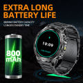 LIGE New Men's Outdoor Sports Smart Watch Men Bluetooth Call 800mAh Big Battery Heart Rate Compass LED Flashlight Smartwatch Men.