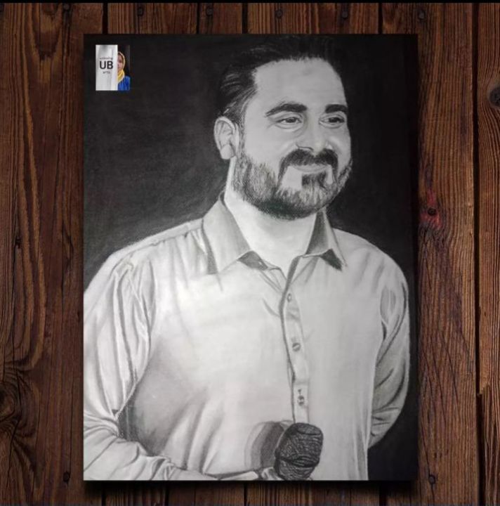 A3 size black background  sketch