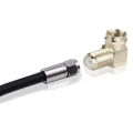 2pcs/Group Rg6 Coaxial Cable Extension Connector Set?up F-Type Adapter Coaxial Cable Right Angle Connector Male and Female Quick. 
