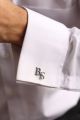 PERSONALISED LETTER CUFFLINKS FOR MEN. 