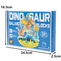 Wooden Animal Dinosaur Building Stacking High Balance Blocks Montessori Toy for Kids Cartoon Jigsaw Puzzle Educational . 