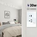LiwoKit AU Tuya Wifi Wall Socket Smart WIFI Plug USB TYPE-C PD 30W Argentina Outlet Power Touch Remote by Alexa  Home. 