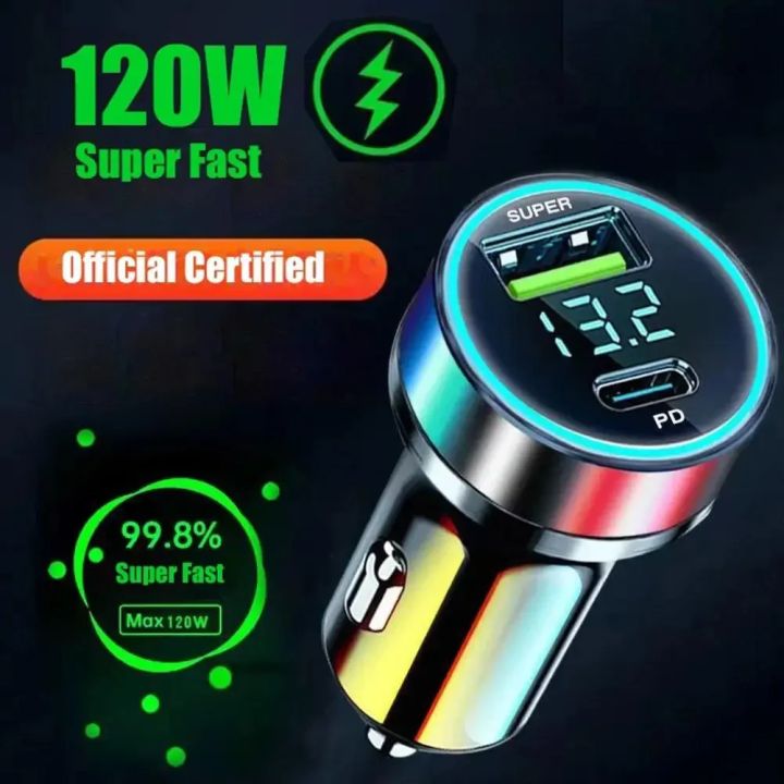 120W%20USB%20Digital%20Display%20Car%20Charger%20Fast%20Charging%202%20port%20USB%20PD%20Charger%20in%20Car%20PD%20Car%20Adapter%20For%20iPhone15%20Car%20Lighter%20Splitter%20-%20Image%203