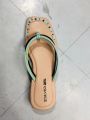 New Design Flat and Slim Two Ribbon Exclusive Fashionable Slipper Sandal For ladies Girls and Women's. | Two Fita. 
