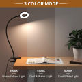 48 LED USB Book Light Clip Desk Lamp Reading Light with 3 Color Mode 10 Brightness Dimmer 360° Flexible Gooseneck Bed Night Lamp. 