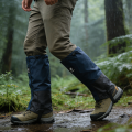 1 pair Waterproof Rain Leg Gaiters Hiking Boot Legging Shoes Warmer Shoe Cover Tourist Outdoor Camping Trekking Climbing Hunting.
