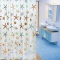 180*200cm Bathroom Curtain Waterproof Shower Curtain with 12 Curtain Hooks and Rings Shower Curtain Set. 