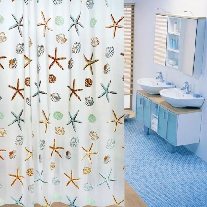 180*200cm%20Bathroom%20Curtain%20Waterproof%20Shower%20Curtain%20with%2012%20Curtain%20Hooks%20and%20Rings%20Shower%20Curtain%20Set%20-%20Image%202