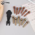 Guitar Strings Nail 6Pcs Metal Acoustic Guitar Bridge Pins Brass Fixed Cone Pins String Nut Nails Replacement For Guitar Parts. 
