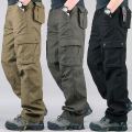 Cargo Pants Men Cotton Overalls Outdoor Work Trousers Big Size Hombre Clothing Camo Hiking Pants.