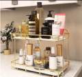 2 Tier Bathroom Organizer, Premium for Organization and Storage, Vanity tray Countertop Organizers. 