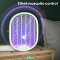 Foldable Electric Mosquito Killer Fly Swatter Trap USB Rechargeable Mosquito Racket Insect Killer with UV Light Bug Zapper 3000V. 