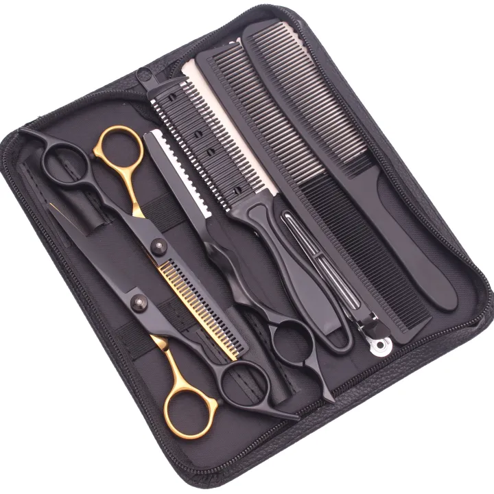 6.0''%20Hair%20Scissors%20Professional%20Cutting%20Shears%20Thinning%20Hairdressing%20Haircut%20Comb%20Razors%20Sets%20Salon%20Barber%20&%20Home%20Dropshipping%20-%20Image%204