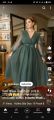 green long frock. 