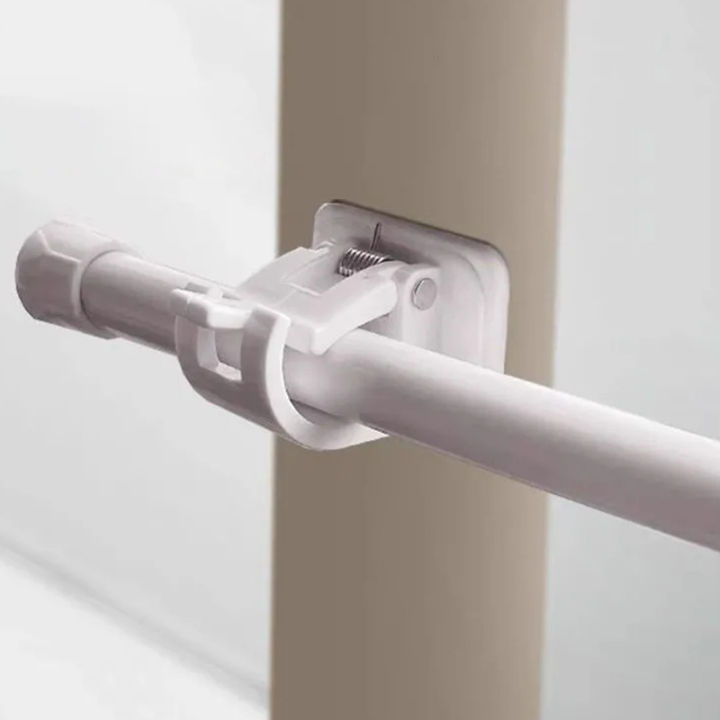 1%20pair%20Adjustable%20Curtain%20Rod%20Clip%20Self%20Adhesive%20Clamp%20Hook%20Curtain%20Rod%20Holder%20Wall%20Bracket%20Holder%20Nail-Free%20Wall%20Hanging%20Clip%20-%20Image%202