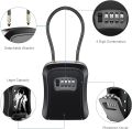 Large Key Lock Box for Outside 4-digit Code Security Safe Box with Extra Large Space for House Keys Spare Keys Storage. 