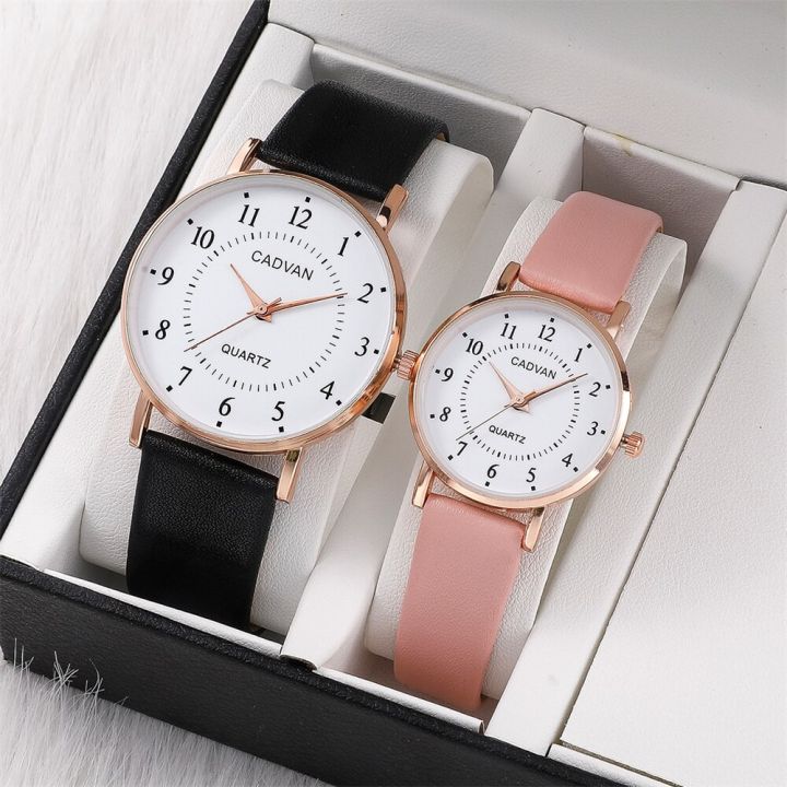 2pcs Couple Watches Watch For Women Men Waterproof Clock Male Calendar