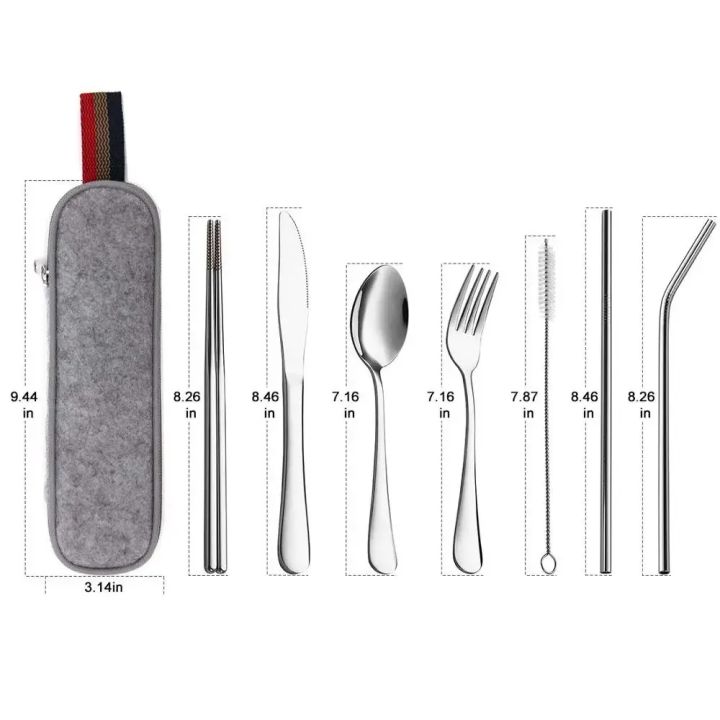 8Pcs/set%20Tableware%20Reusable%20Travel%20Cutlery%20Set%20Camp%20Utensils%20Set%20with%20Stainless%20Steel%20Spoon%20Fork%20Chopsticks%20Straw%20Portable%20Case%20-%20Image%206