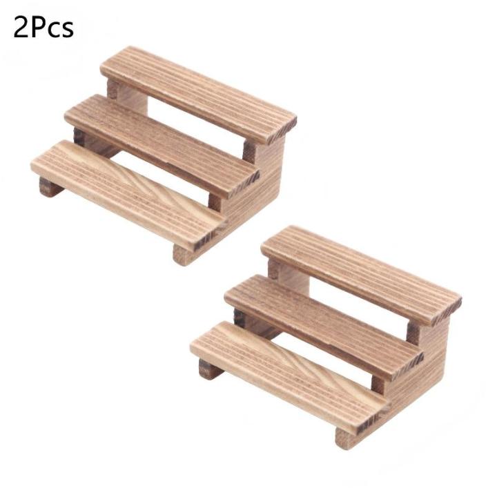 2Pcs%20Dollhouse%20Wooden%20Three%20Layer%20Storage%20Shelf%20Simulation%20Mini%20Garden%20Flower%20Stand%20Doll%20House%20Decoration%20Ornaments%20-%20Image%203
