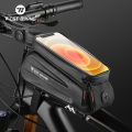 WEST BIKING Bicycle Top Tube Bag Touch Screen Cycling Phone Bag Waterproof EVA Hard Shell Bike Bag MTB Road Bike Accessories. 