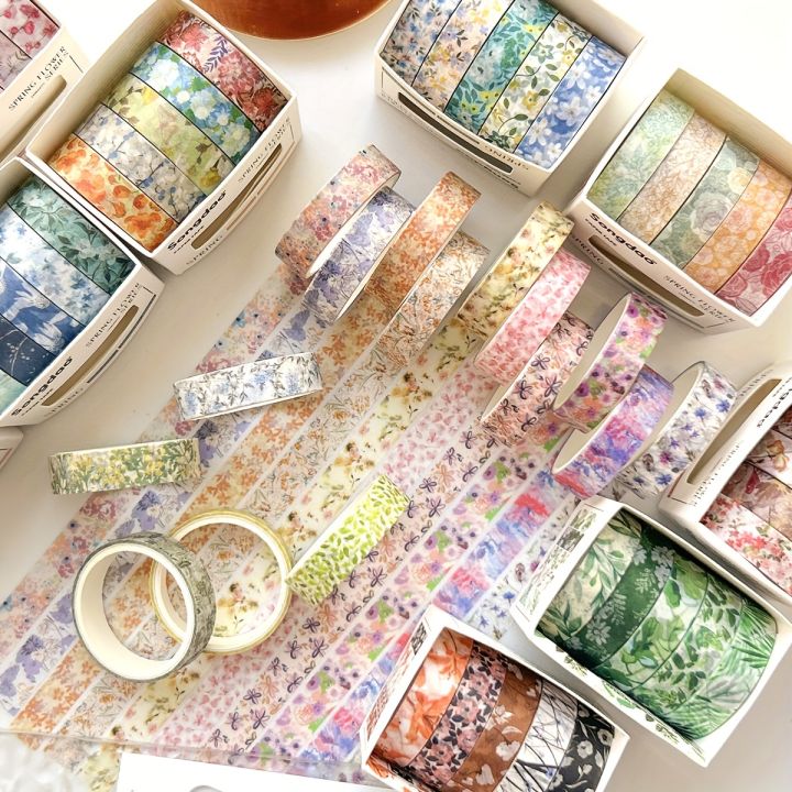 5%20Rolls%20of%20Boxed%20Romantic%20Flower%20Handbook%20Tape,%20Cute%20DIY%20Fresh%20Decorative%20Washi%20Tape%20for%20Students,%20a%20Must-Have%20%20for%20Students%20-%20Image%203
