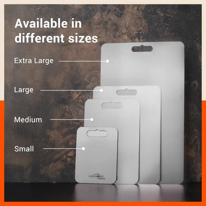 Sky%20Kitchenware%20Stainless%20Steel%20Heavy%20Kitchen%20Chopping%20Board%2033X20CM%20-%20Image%204
