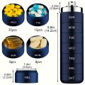 7pcs Metal Pill Organizers, Stackable Portable Waterproof Travel Pill Box, Large Aluminum Alloy Travel Pill Case. 