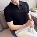 Casual Zipper Lapel Breathable T-Shirt For Men - Multicolor | Multisize | Fashion | Summer T-Shirt For Men. 
