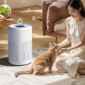 TINSOL Mini Air Purifier HEPA Filter uses negative ion technology to eliminate formaldehyde odors, smoke, and dust particles.