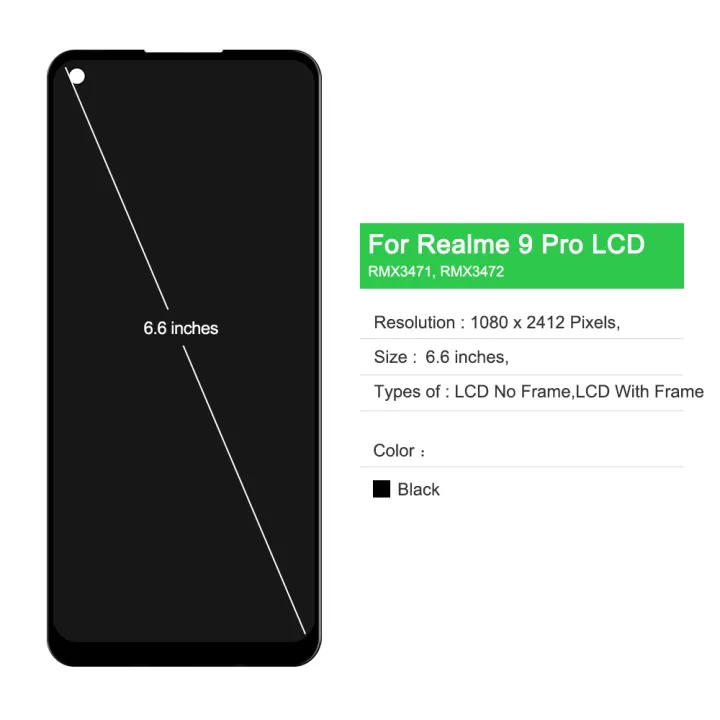6.6''%20For%20%20%209%20Pro%20LCD%20Display%20Screen%20Touch%20Digitizer%20With%20Frame%20Assembly%20For%20Realme9%20Pro%20RMX3471%20RMX3472%20LCD%20-%20Image%202