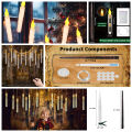 Halloween LED Floating Candles with Magic Wand Remote Battery Operated Potter Floating Candles Warm Light Home Party Decoration.