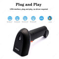 Handheld QR Code Scanner 1D 2D Wired Barcode Scanner or Wireless Bar code Scanner or Bluetooth Code Reader for PDF417 DataMatrix. 