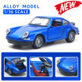 Diecast Car 1:36 Scale Porsche Classic Metal Body Collectible Toy with pullback for Boys Ages 3+ China Import | Doors Open | Detailed Interior. 