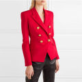 Spring Fashion New Women's Elegant Suit Jacket Double Breasted Lapel Long Sleeved Slim Fit Versatile Office Coats Blazer Women. 