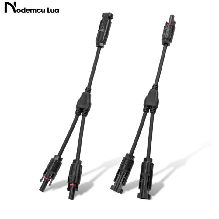1/2pairs Solar Connectors Y Branch Parallel Adapter Cable Wire Plug ...