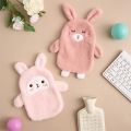 350ML Rubber Hot Water Bottle with Cute Plush Cover Lovely Cartoon Hot Water Bag Explosion-proof Portable Hand Warmer Great Gif. 