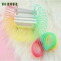 Rainbow Color Stretching Slinky Spring Toy For Toddlers and Kids - Multicolor. 