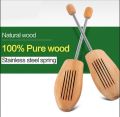 Shoe Tree Wooden Adjustable Shoe Supporter Spring Shoes Stretcher for Shoes Crease Protector. 