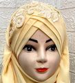 Elegant Turkish Muslim Hijab islamic Wear veil Embroidery Beautiful instant Scarf. 