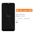 5.84" For Xiaomi Mi A2 Lite LCD Display Touch Screen Digitizer Replacement For Redmi 6pro Display With Frame M1805D1SG. 