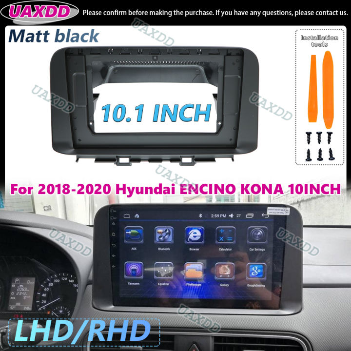 10 Inch Car Frame Band Adapter Canbus Box Decoder for Hyundai Encino Kaual Kona 2018-2020 Android Radio Board Mount Panel Kit CD