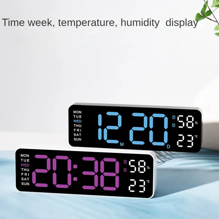 Large%20Digital%20Wall%20Clock%20Temperature%20and%20Humidity%20Week%20Display%20Brightness%20Adjustable%20Electronic%20LED%20Table%20Alarm%20Clock%2012/24H%20-%20Image%203