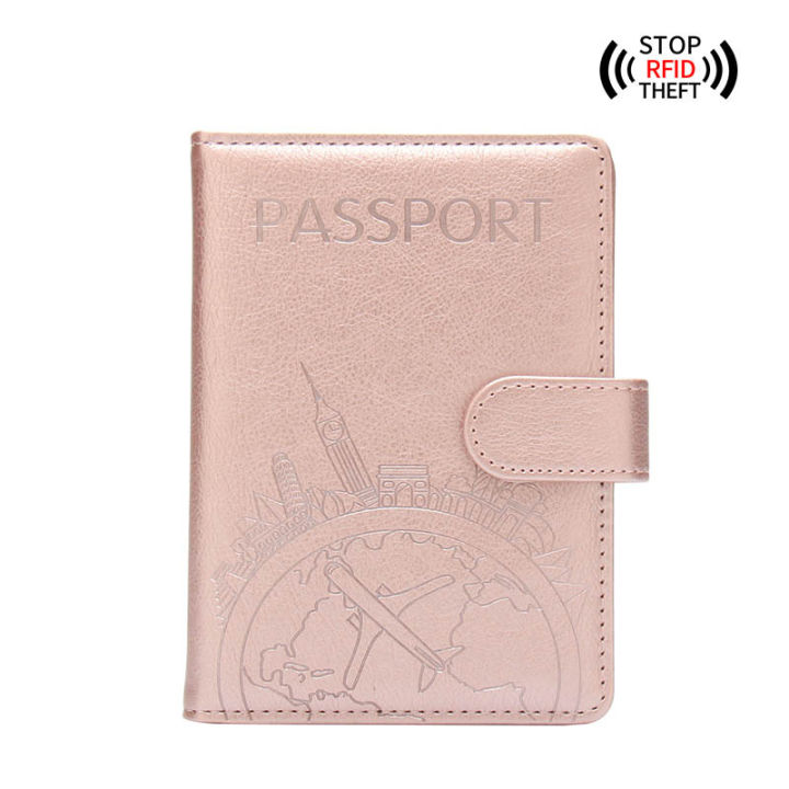 Antimagnetic&Anti-theft Global Tourism Passport Cover Wallet Bag Men Women ID Address Card Holder Portable Travel Accessories