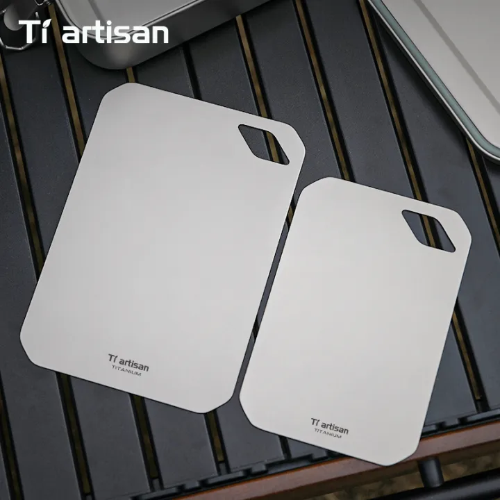 Tiartisan%20Pure%20Titaniuim%20Mini%20Cutting%20Board%20Outdoor%20Camping%20Portable%20Double%20Sided%20Food%20Grade%20Fruit%20Meat%20Chopping%20Board%20-%20Image%204