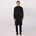 Junaid Jamshed Sticthed BLACK CASUAL KAMEEZ SHALWAR For Men And Boys -Collection:2026- Designcode: JJKS-A-33800/S26/JJ10455-CL. 