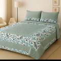 Embroidered Patch Work King Size BedSheet - High Quality - Cotton Satin Double Bedsheet Embroided - Galaxy Bedding. 
